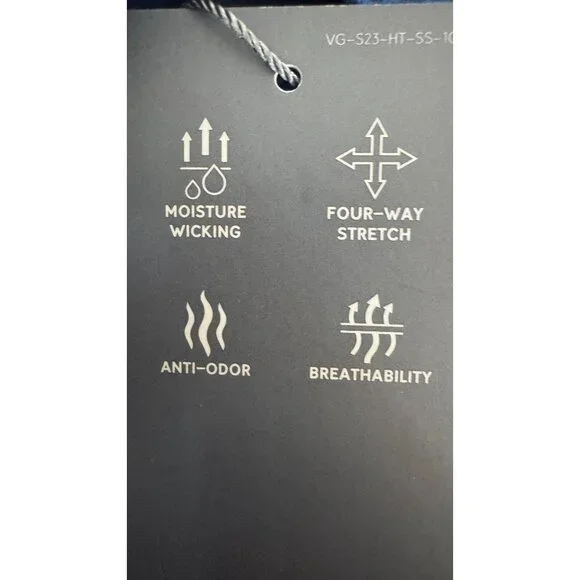 NWT VRST XXL Mens Blue Graphic Polo Golf Shirt Moisture-Wicking & Breathable - Picture 14 of 15